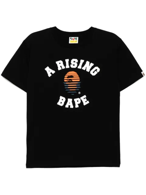 A BATHING APE® printed T-shirt Black 001TEL201002L