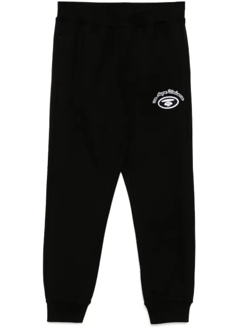 AAPE BY *A BATHING APE® logo-patch track pants Black APTB698XXO