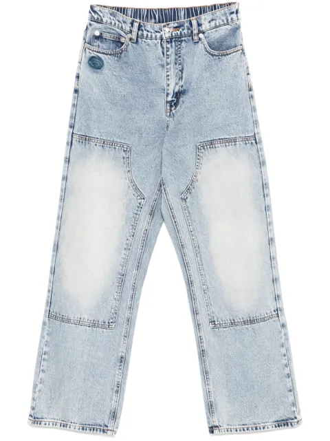 A BATHING APE® Moonface logo jeans Blue APTC611XXO