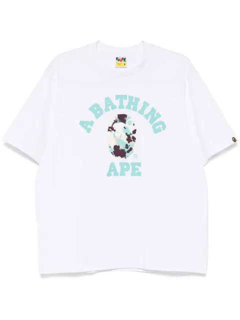 A BATHING APE® printed T-shirt White 001TEL301323M