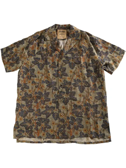 Uma Wang floral-print shirt Green UM1506
