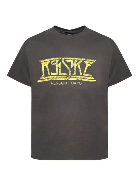 RENSUKE TOKYO logo-print cotton t-shirt Grey SSGR2