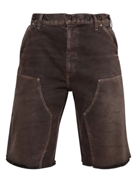 HELLSTAR cotton shorts Brown HSCXSHO04BRN