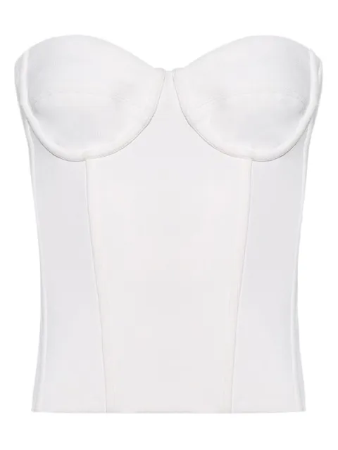 WARDROBE.NYC semi Matte bustier White W1101F24MJ