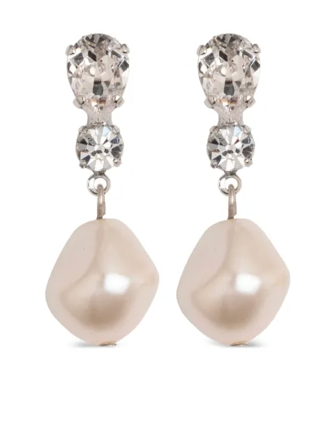 Jennifer Behr Kristina earrings White 50RB178CRYSTAL