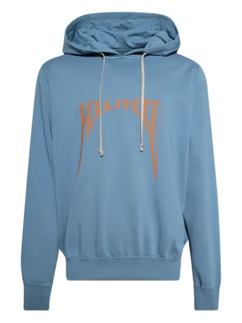 Rick Owens DRKSHDW graphic-print hoodie Blue DU01E3262FEP2P