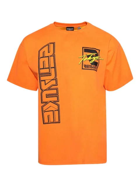 RENSUKE TOKYO graphic-print cotton T-shirt Orange SSO1