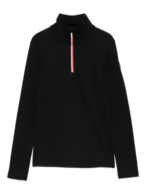 We Norwegians zipup high neck bibi performance top Black 2536
