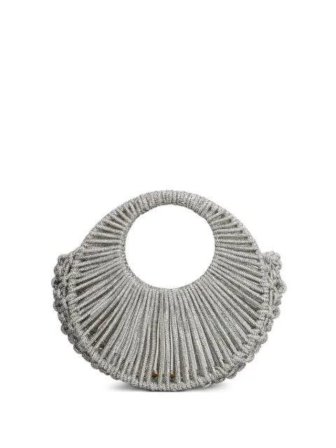 Hibourama pleated circular handbag Silver CO00HIBJAYA