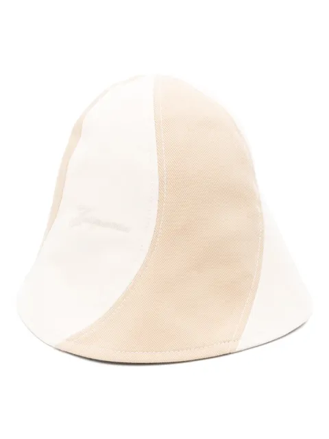 Jacquemus striped bucket hat Neutrals 255AC7145012