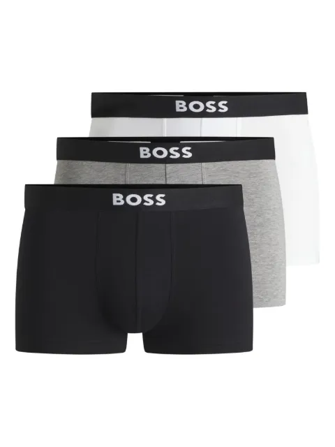 BOSS logo-waistband boxers (pack of three) Black 50544263