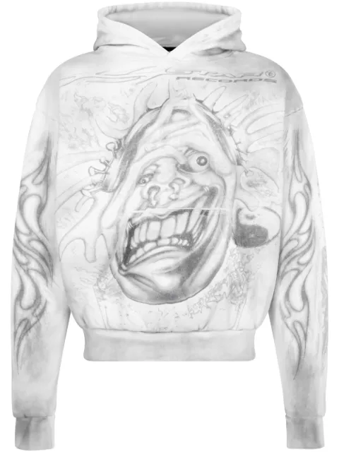 HELLSTAR Hstar Records "White" hoodie White HSR016