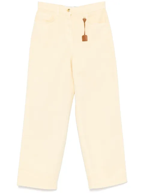 Elisabetta Franchi garment-dyed jeans Yellow PJ87D51E2
