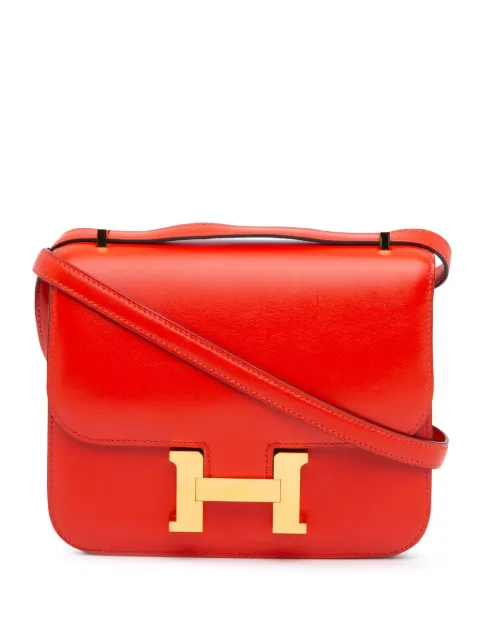 Hermès Pre-Owned 2019 Mini Tadelakt Constance 18 crossbody bag Red EXJWL2QN84BSTBXC