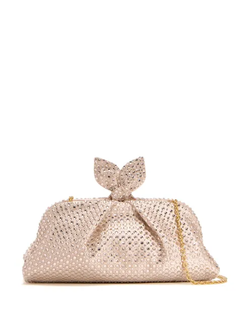 Aquazzura crystal-embellished clutch bag Gold AVBCLUC0SSB