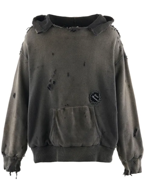 SAINT MXXXXXX distressed hoodie Grey SMYS10000041CHA