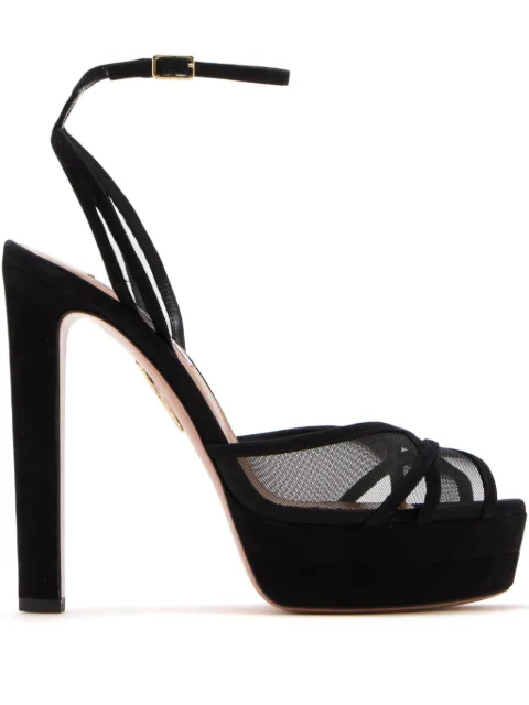 Aquazzura 130 Divine sandals Black SSHHIGB0SFE000