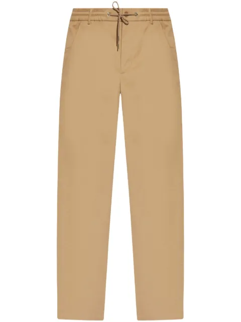 Moncler cotton gabardine chinos Brown K10912A0002057448