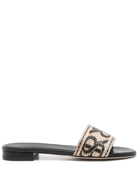 Ermanno Scervino logo-jacquard sandals Neutrals D464Z500ESK