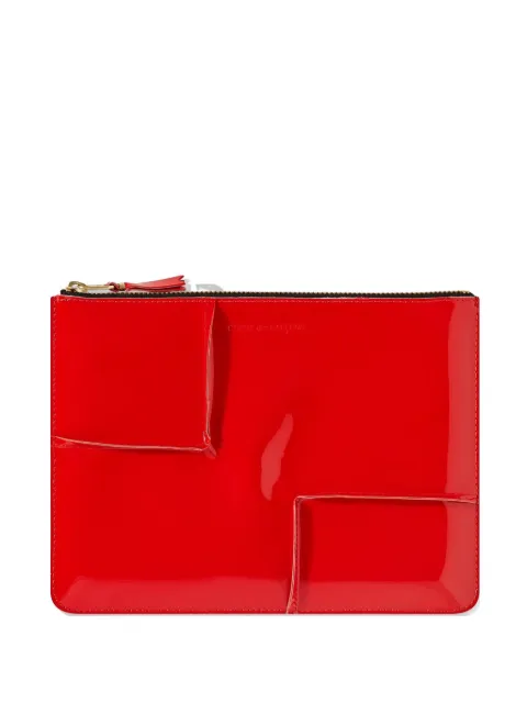 Comme Des Garçons Wallet Reversed Hem zipped wallet Red SA5100RH