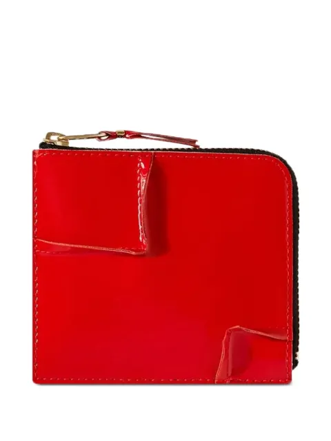 Comme Des Garçons Wallet zip-around panelled wallet Red DSA3100RH