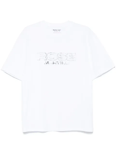 Martine Rose logo-print T-shirt White 603JE01000D