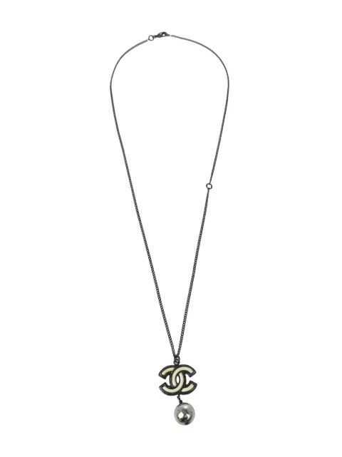CHANEL Pre-Owned 2013 chain necklace Silver NCB13B