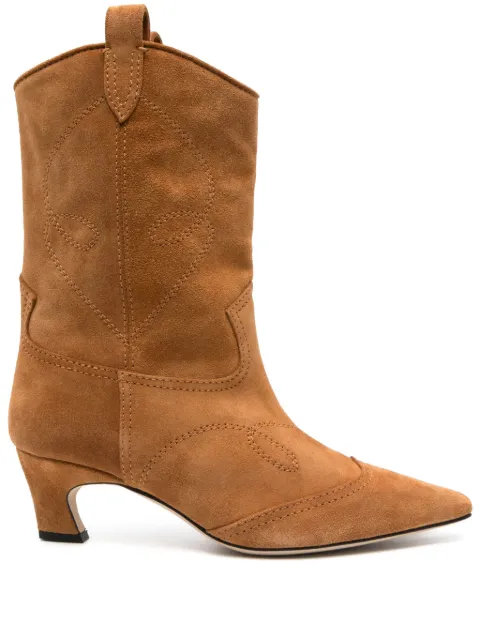 Ermanno Scervino 50mm suede cowboy boots Brown D468Z350DIW