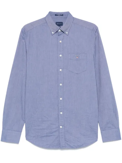 Gant logo-embroidered shirt Blue 3046000