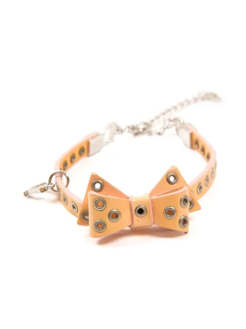 Christian Dior Pre-Owned 1990s bow bracelet Orange 15015816