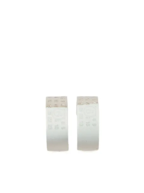 MM6 Maison Margiela numbers-motif earrings Silver SM7VG0056P8339