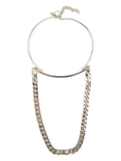 MM6 Maison Margiela mixed chain necklace Silver SM6UU0080P8371