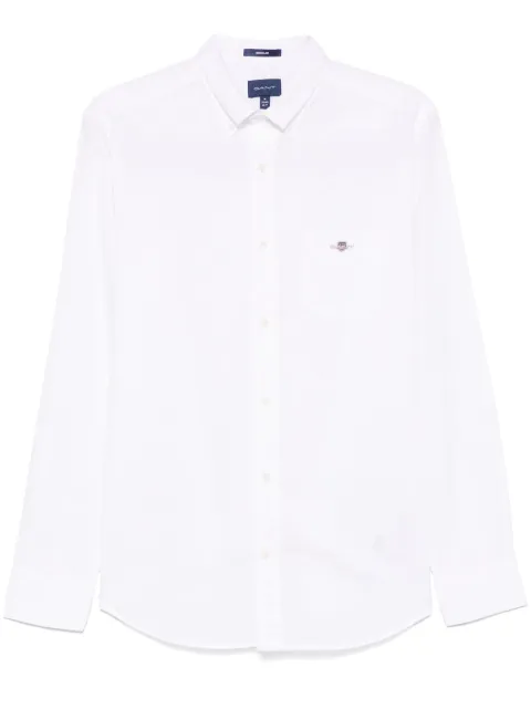 Gant logo-embroidered shirt White 3230100