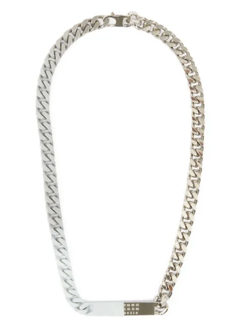 MM6 Maison Margiela numbers-motif necklace Silver SM6UU0033P8339