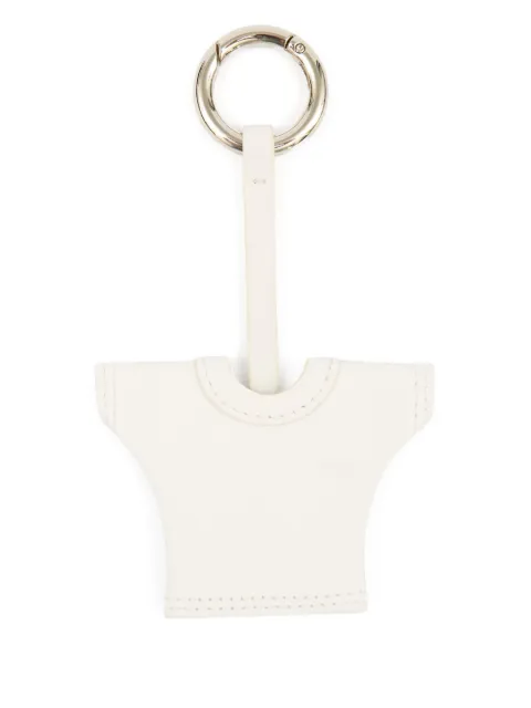 MM6 Maison Margiela t-shirt leather charm keyring White SA6UA0006P8335