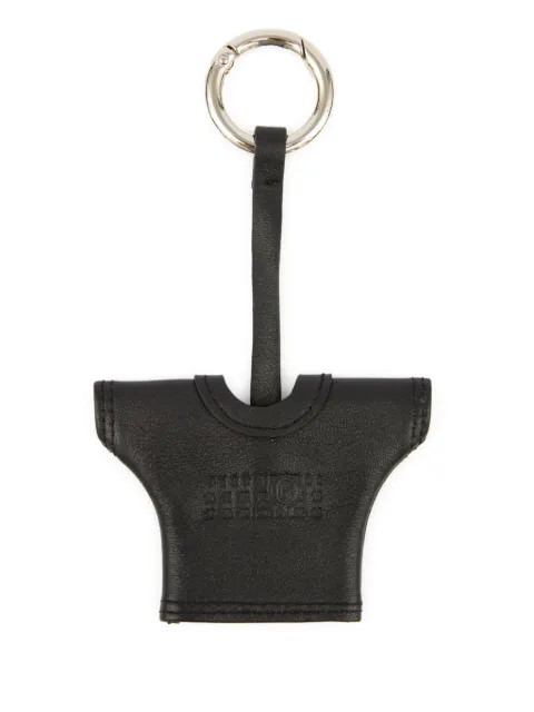 MM6 Maison Margiela leather keychain + bag charm Black SA6UA0006P8335
