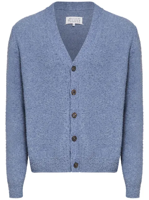 Maison Margiela mélange-effect cardigan Blue S50HP0019M13108