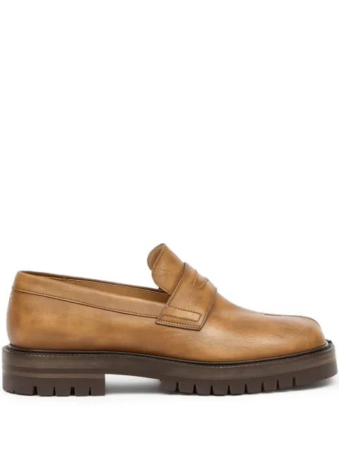 Maison Margiela Tabi leather loafers Neutrals S57WR0139P8227