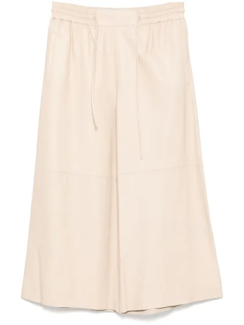 Yves Salomon leather trousers Neutrals 25E22EYP201XXAPAR