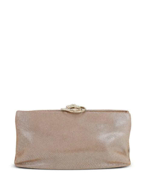 CHANEL Pre-Owned metallic clutch bag Neutrals 406452