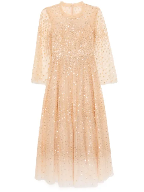Needle & Thread sequin dress Neutrals DGLS02RPS25