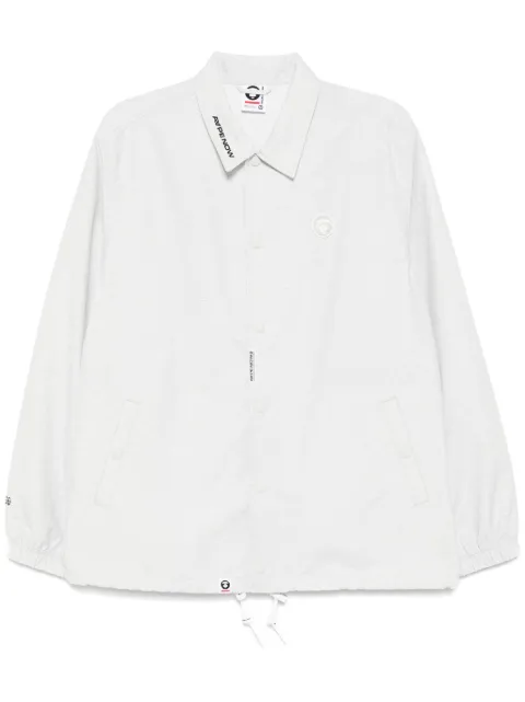 AAPE BY *A BATHING APE® AAPENOW moonface-logo jacket White ALJ7701XAO