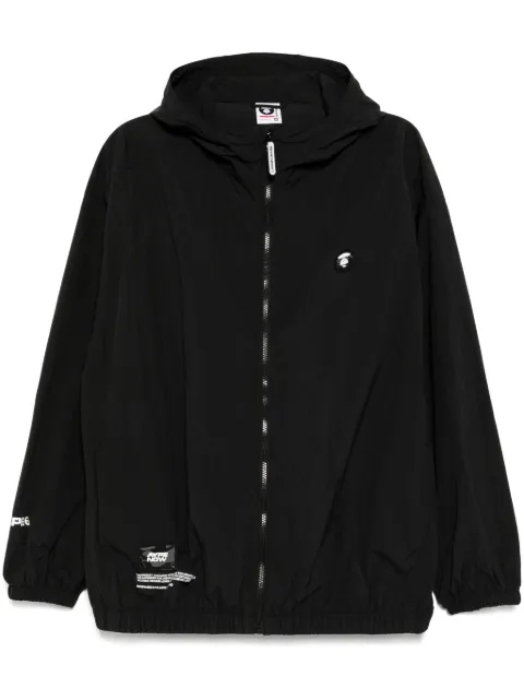 AAPE BY *A BATHING APE® logo hooded jacket Black ALJ7715XXO