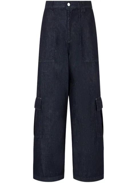 TOMBOY high-waist denim cargo pants Blue 9155162A02
