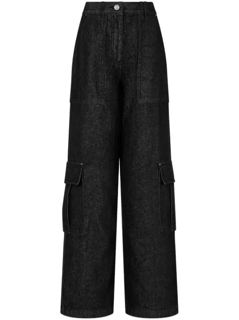 TOMBOY wide-leg cargo jeans Black 9105162A03