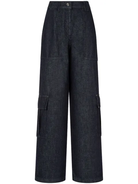 TOMBOY wide-leg cargo jeans Blue 9105162A02