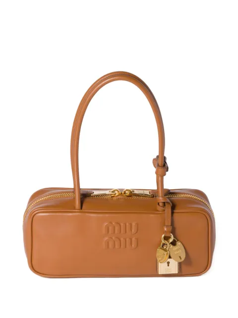 Miu Miu small Beau leather bag Brown 5BB173VOTM2CRW