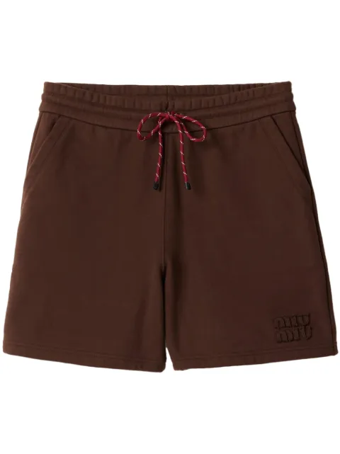 Miu Miu cotton shorts Brown MJP340SOOO15AV
