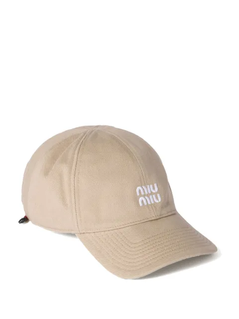 Miu Miu denim baseball cap Neutrals 5HC3692CR1