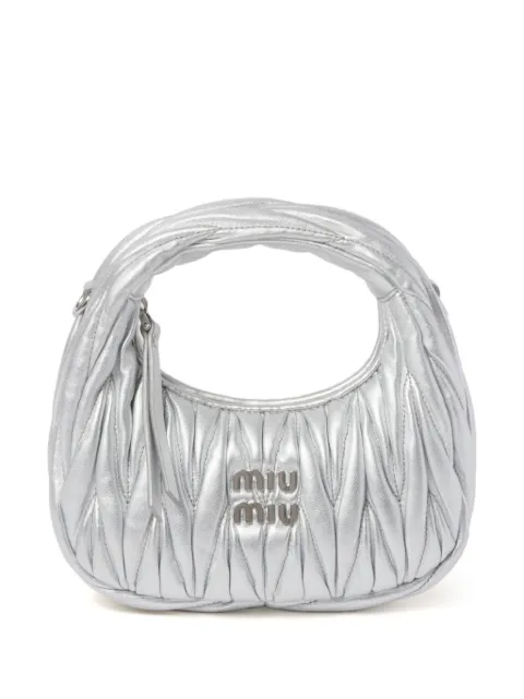 Miu Miu Wander mini bag Silver 5BP078VOOOAN88